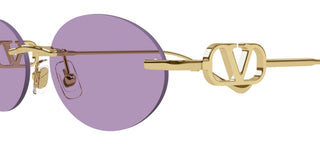 Valentino VG0032S women Gold Oval Sunglasses