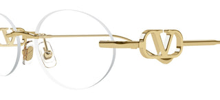 Valentino VG0032S women Gold Oval Sunglasses