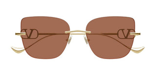 Valentino VG0033S women Gold Cat Eye Sunglasses