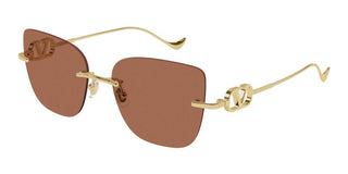 Valentino VG0033S women Gold Cat Eye Sunglasses