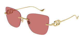 Valentino VG0033S women Gold Cat Eye Sunglasses