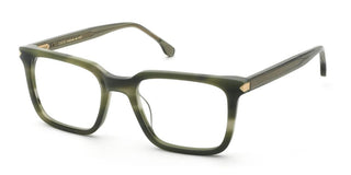 Lozza Vl4387 Unisex Green Squared Eyeglasses
