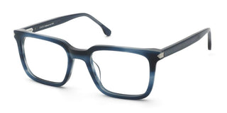 Lozza Vl4387 Unisex Blue Squared Eyeglasses