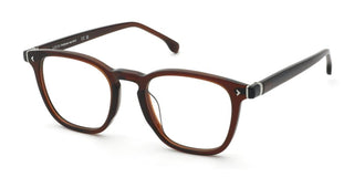 Lozza Vl4389 Unisex Brown Geometric Eyeglasses
