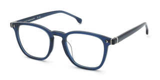 Lozza Vl4389 Unisex Blue Geometric Eyeglasses