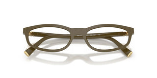 Miu Miu Vmu 01zv Women Green Geometric Eyeglasses