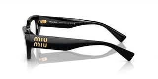 Miu Miu VMU 03XV women Black Geometric Eyeglasses