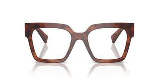 Miu Miu Vmu 04uv Women Havana Squared Eyeglasses