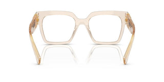 Miu Miu Vmu 04uv Women Transparent Squared Eyeglasses