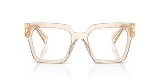 Miu Miu Vmu 04uv Women Transparent Squared Eyeglasses