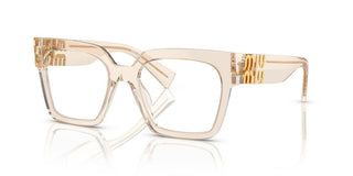 Miu Miu Vmu 04uv Women Transparent Squared Eyeglasses