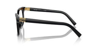 Miu Miu Vmu 06xv Women Black Squared Eyeglasses