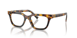 Miu Miu Vmu 07xv Women Havana Geometric Eyeglasses