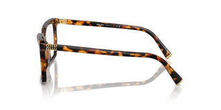 Miu Miu Vmu 08xv Women Havana Squared Eyeglasses