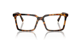 Miu Miu Vmu 08xv Women Havana Squared Eyeglasses