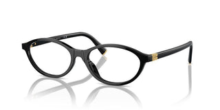 Miu Miu Vmu 09xv Women Black Geometric Eyeglasses