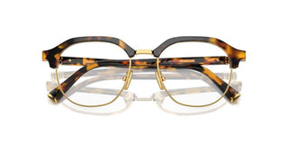 Miu Miu Vmu 10xv Women Havana Round Eyeglasses