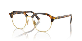 Miu Miu Vmu 10xv Women Havana Round Eyeglasses