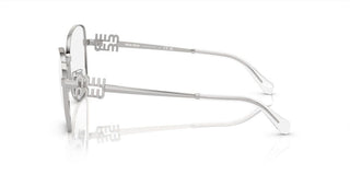 Miu Miu Vmu 50xv Women Silver Geometric Eyeglasses