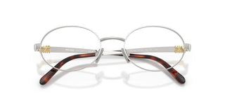 Miu Miu Vmu 50zv Women Silver Round Eyeglasses
