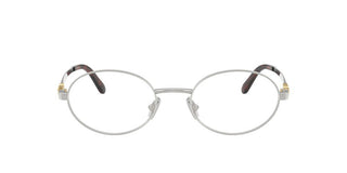 Miu Miu Vmu 50zv Women Silver Round Eyeglasses
