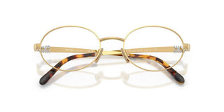 Miu VMU 50ZV women Gold Round Eyeglasses
