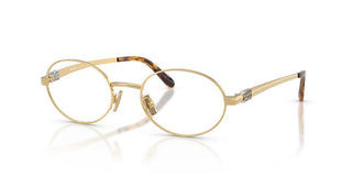 Miu VMU 50ZV women Gold Round Eyeglasses