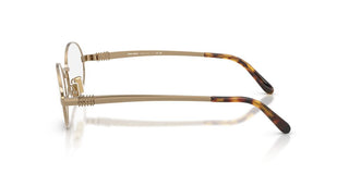 Miu Miu Vmu 50zv Women Gold Round Eyeglasses
