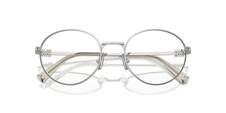 Miu Miu Vmu 52xv Women Silver Round Eyeglasses