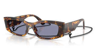 Vogue Vo5655su Women Havana Rectangle Sunglasses