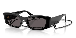 Vogue Vo5655su Women Black Rectangle Sunglasses