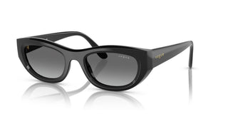 Vogue Vo 5616s Women Black Oval Sunglasses