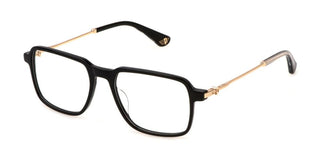 Police VPLN24 unisex Black Squared Eyeglasses