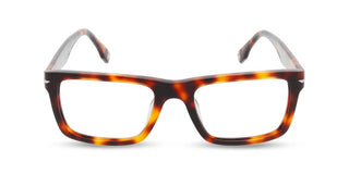 Police Vplq64 Men Havana Squared Eyeglasses