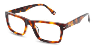 Police Vplq64 Men Havana Squared Eyeglasses
