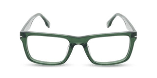 Police Vplq64 Men Green Squared Eyeglasses