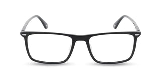 Police Vplq68 Unisex Black Rectangle Eyeglasses