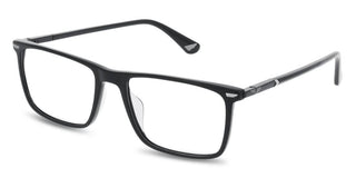 Police Vplq68 Unisex Black Rectangle Eyeglasses