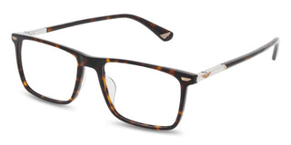 Police Vplq68 Unisex Havana Rectangle Eyeglasses