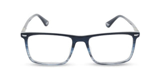 Police Vplq68 Unisex Blue Rectangle Eyeglasses
