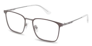 Police Vplq70 Men Grey Squared Eyeglasses