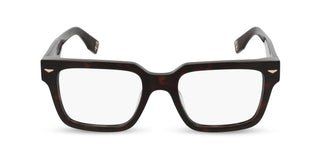 Police Vplq73 Men Havana Squared Eyeglasses