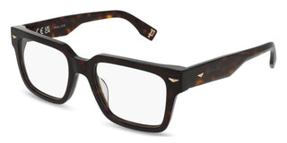 Police Vplq73 Men Havana Squared Eyeglasses