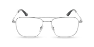 Police VPLQ75 men Silver Pilot Eyeglasses