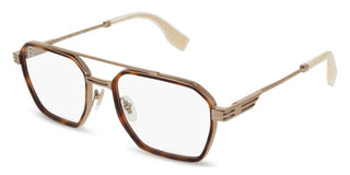 Police VPLQ76E unisex Havana Geometric Eyeglasses