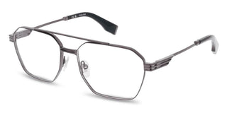 Police Vplq76 Men Grey Squared Eyeglasses