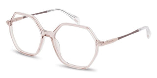 Police Vplr13 Unisex Transparent Geometric Eyeglasses