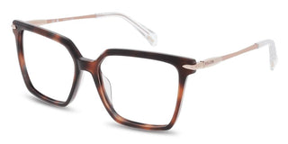 Police VPLR14 unisex Havana Squared Eyeglasses