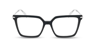 Police VPLR14 unisex Black Squared Eyeglasses