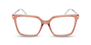 Police VPLR14 unisex Brown Squared Eyeglasses